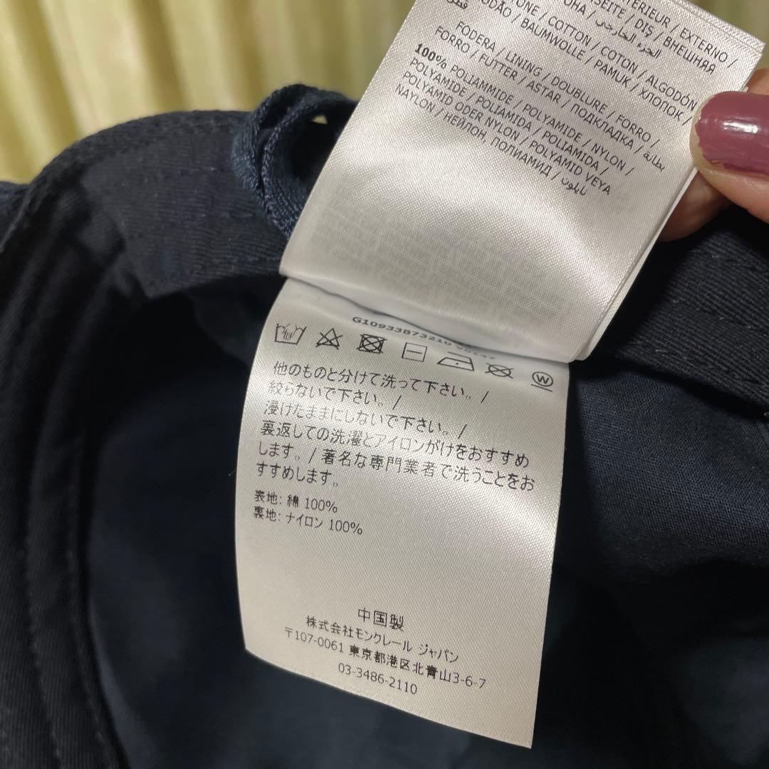 【新品・定価5万円】MONCLER モンクレール キャップ ロゴ刺繍 タグ付き