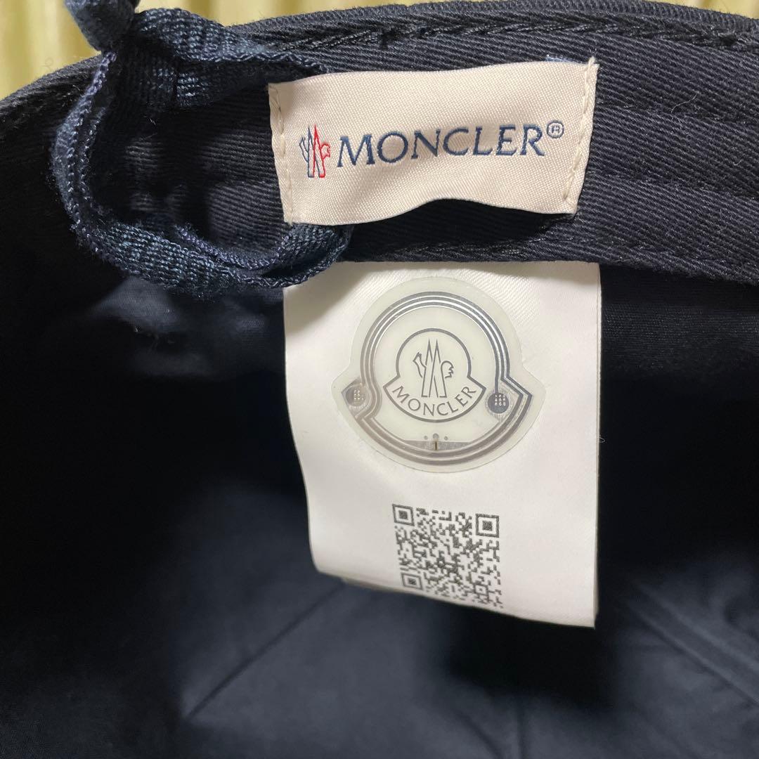 【新品・定価5万円】MONCLER モンクレール キャップ ロゴ刺繍 タグ付き