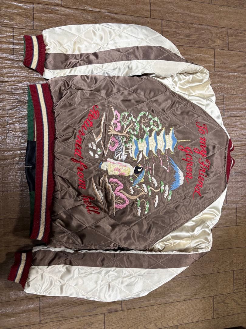 Mサイズ テーラー東洋 スカジャン 龍 和柄 リバーシブル M18426