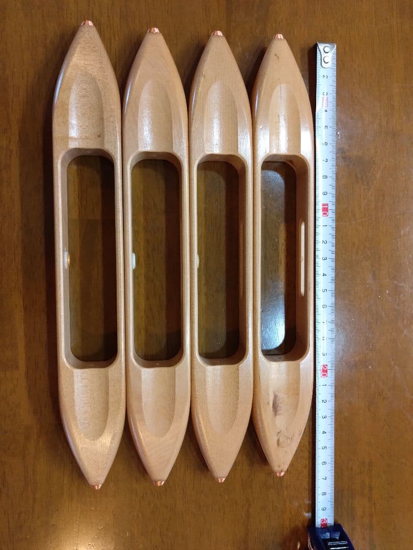 手織り杼（シャットル）4本