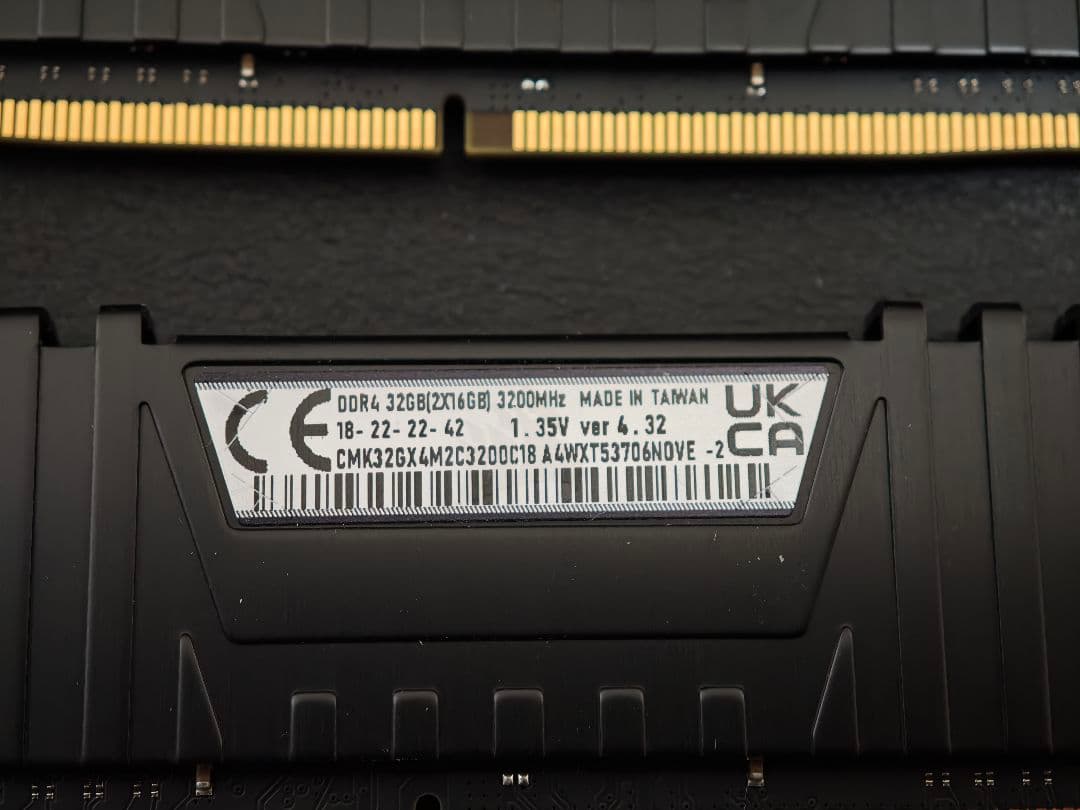 CORSAIR DDR4-3200MHz 16gb×2 32gb