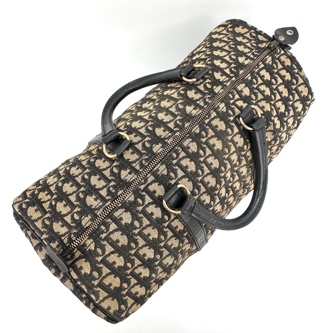 Christian Dior トロッター　総柄　キャンバス　ボストンバッグ