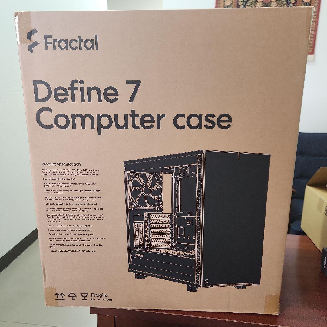 PCケース(自作PC用) FractalDefine7 Computer case Black Solid