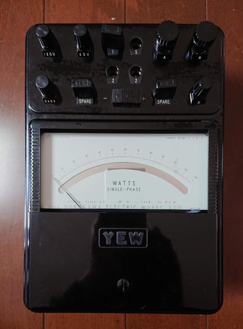 【中古】横河　単相低力率電力計（ワットメーター）