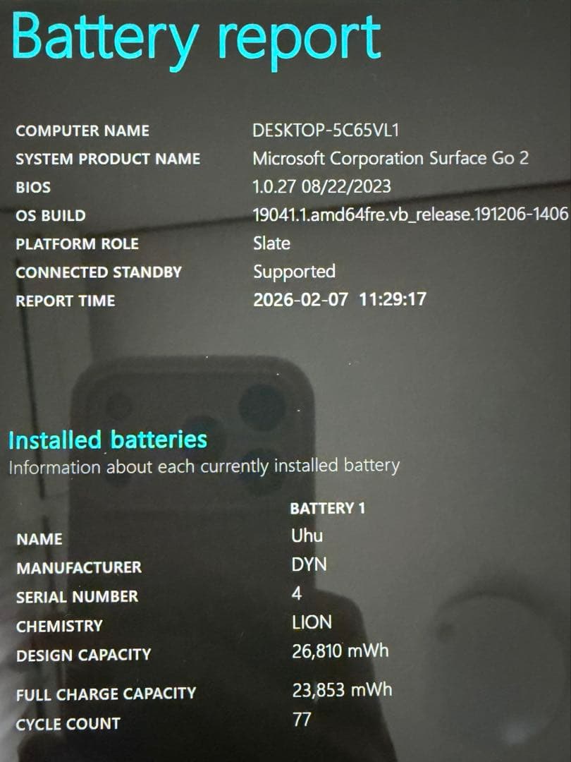 Microsoft Surface Go 2 本体+キーボード