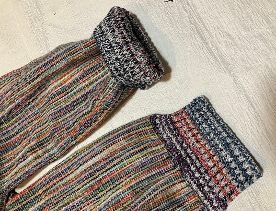 ストライプ柄 マルチカラー ジャケット