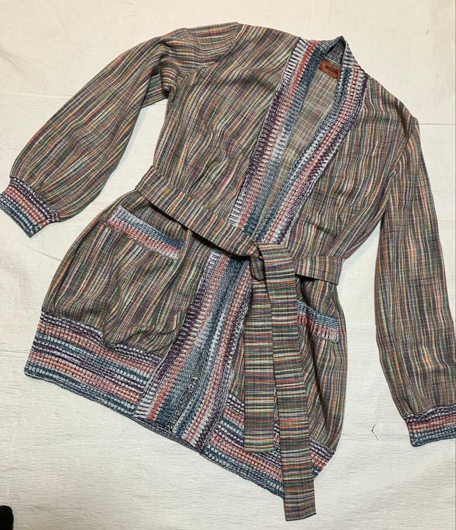 ストライプ柄 マルチカラー ジャケット