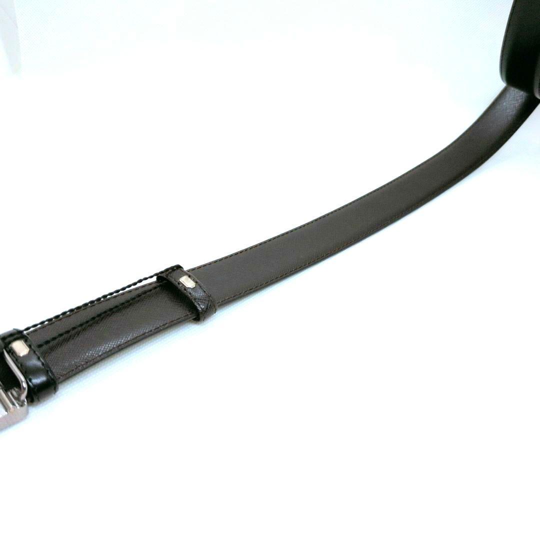 【ほぼ新品 全長121cm!!】ダンヒル　リバーシブル　ベルト　ロゴプレート　革