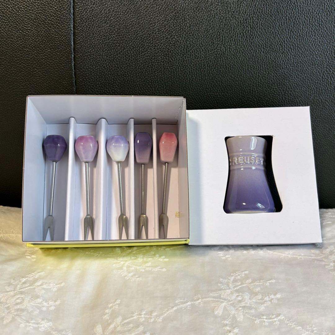 【新品】ルクルーゼ フードピック & チャイニーズ スプーンセット カトラリー
