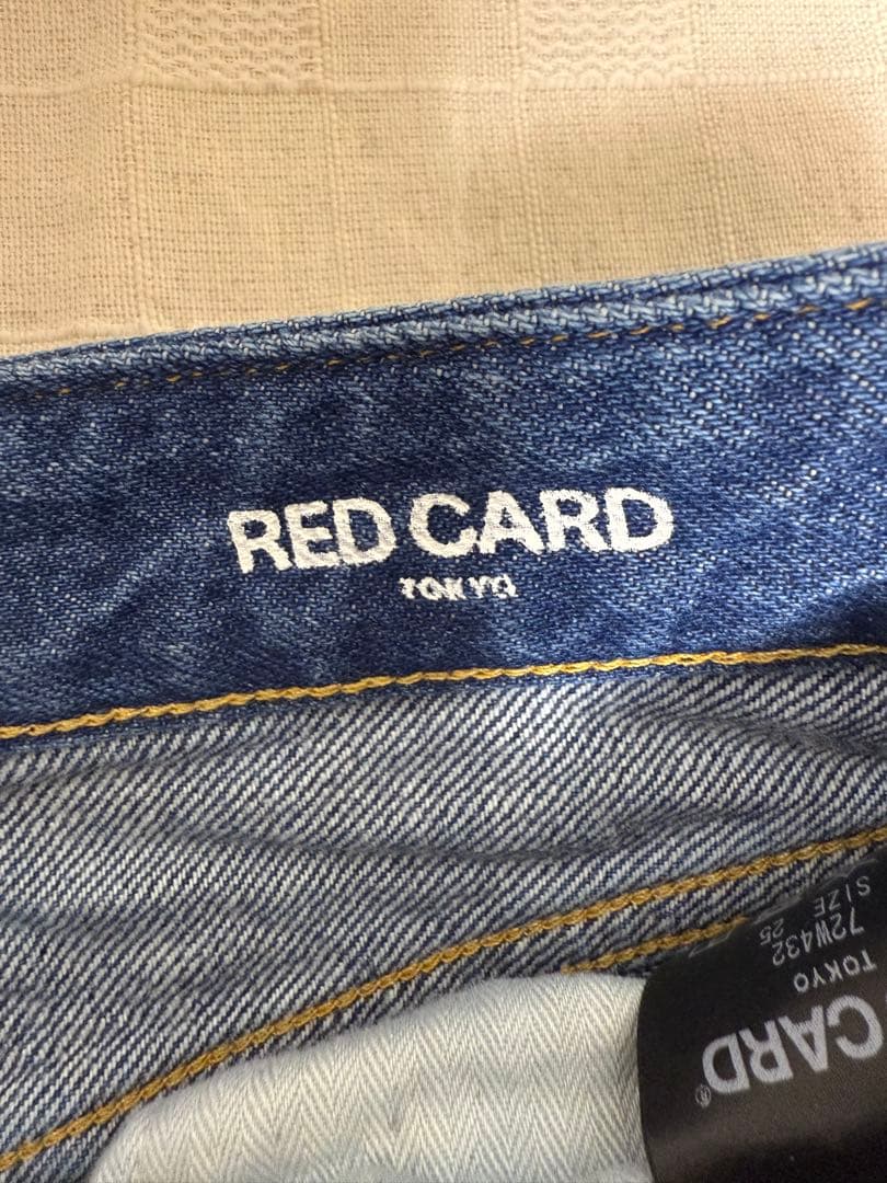 RED CARD レッドカード ワイドストレートデニムパンツ
