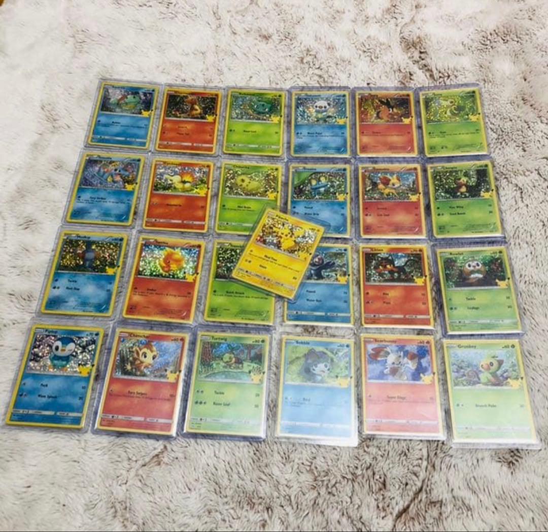ポケモン25周年 米国マクドナルド限定プロモパック収録 ホロ　25種類　コンプ