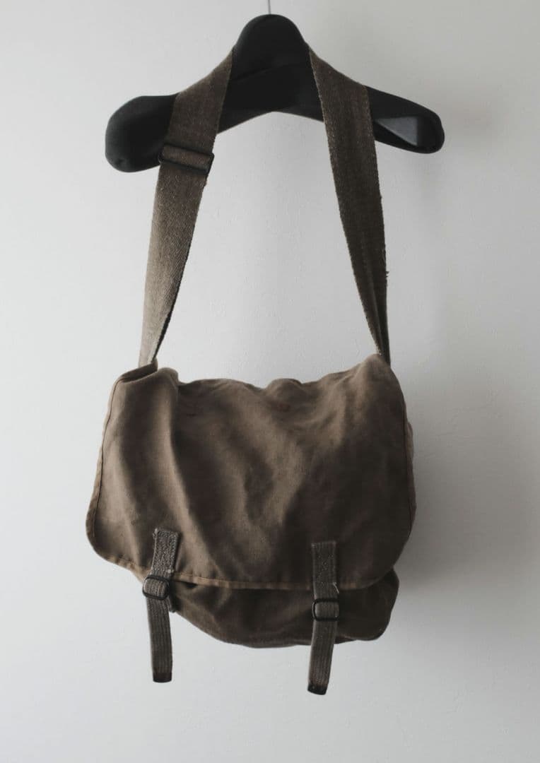 フランス軍 リネンショルダーバッグ