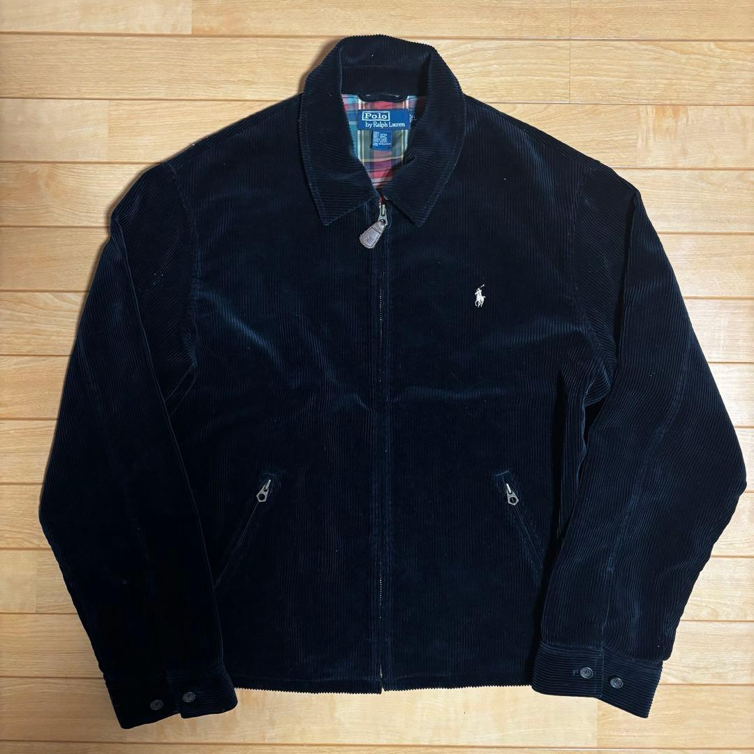 90's Ralph Lauren ブラック コーデュロイ　スイングトップ