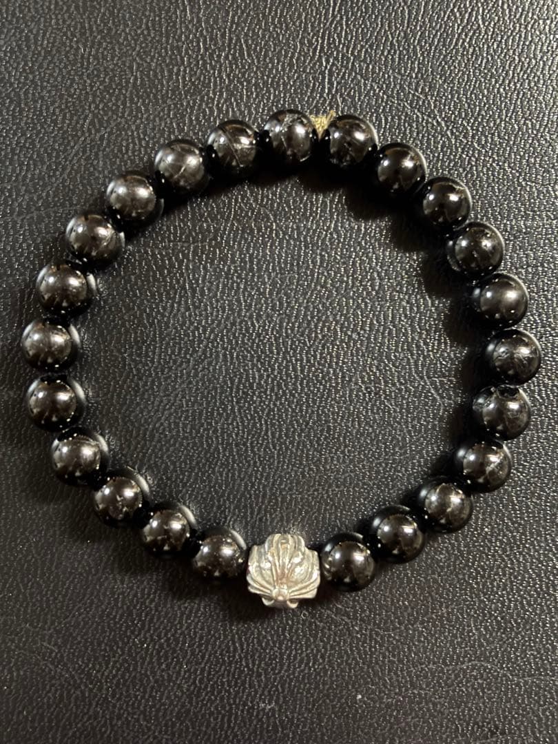 クロムハーツ ビーズブレスレット 6mm ブラック