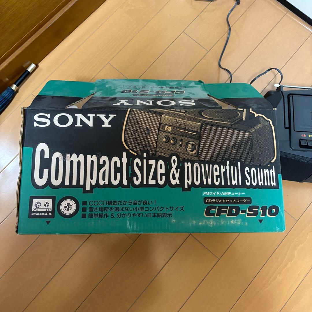 ジャンク品　SONY ソニー　CFD-S10 CDラジオカセットコーダー
