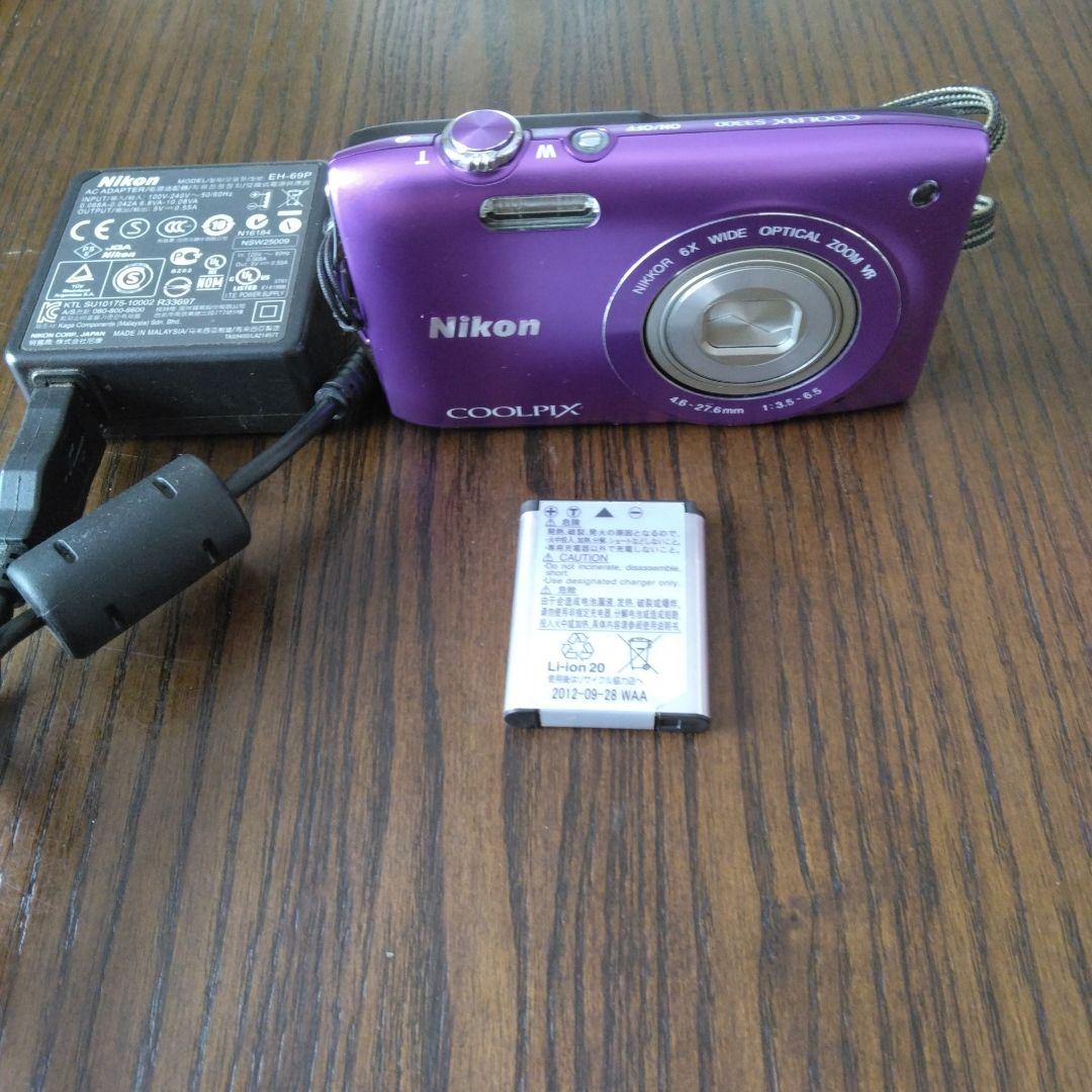 Nikon COOLPIX 紫色 デジタルカメラ　美品