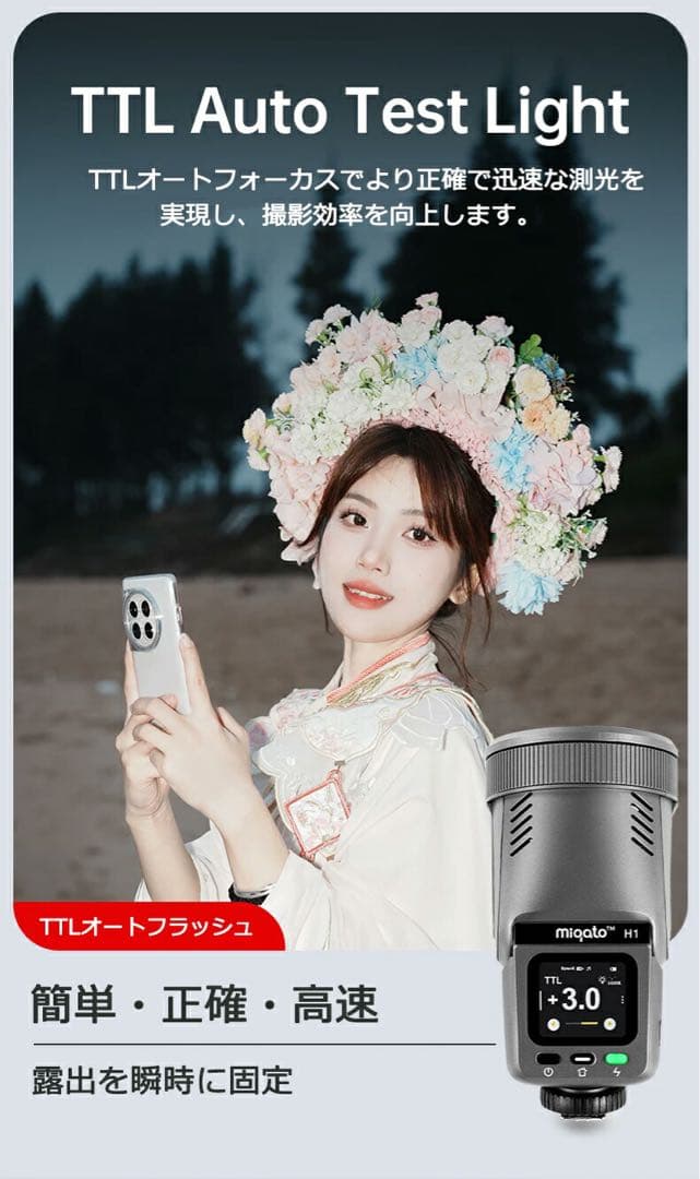 [z412]JINBEI H1 LEDスピードライト