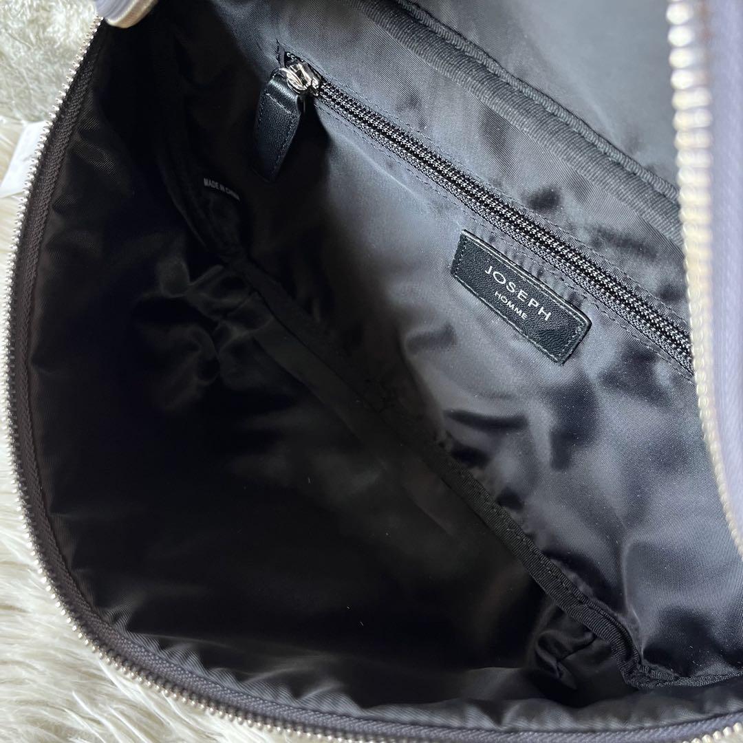 【新品未使用】ジョゼフオム　シンセティックシュリンクレザー　ボディバッグ