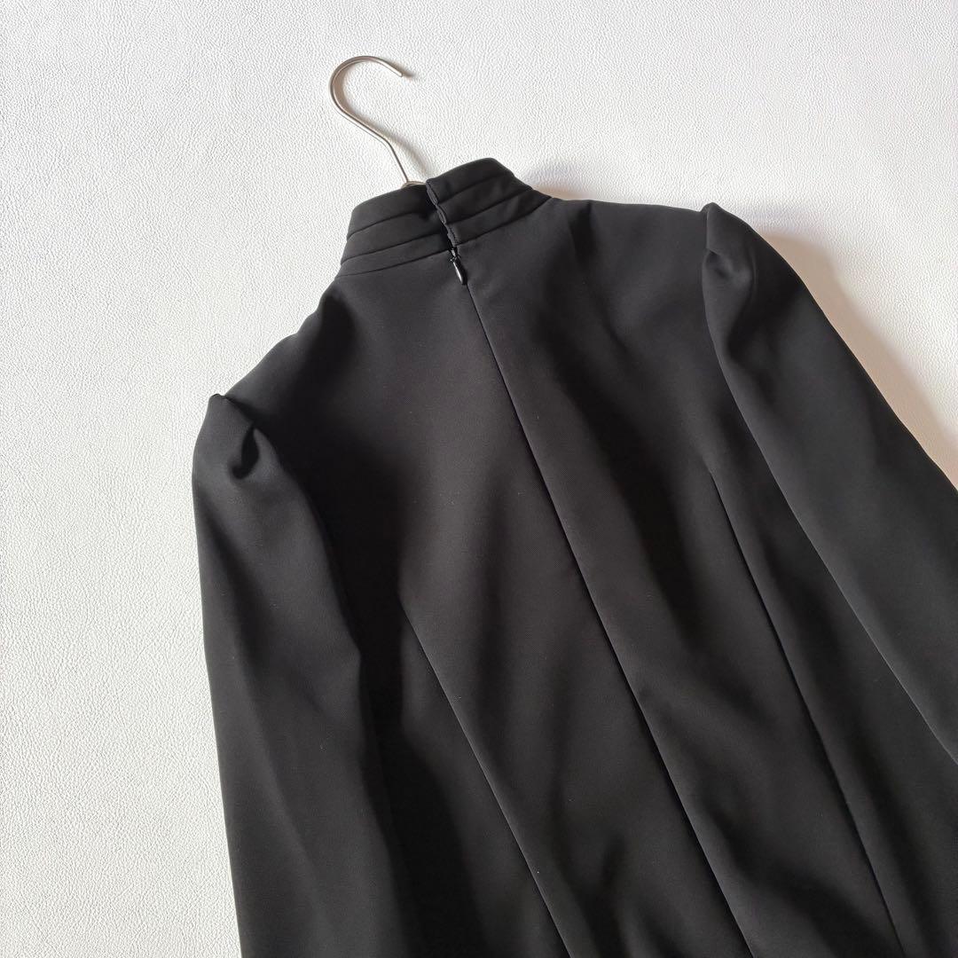 ボーダーズアットバルコニー　パールボウタイ ブラウス　ブラック　36