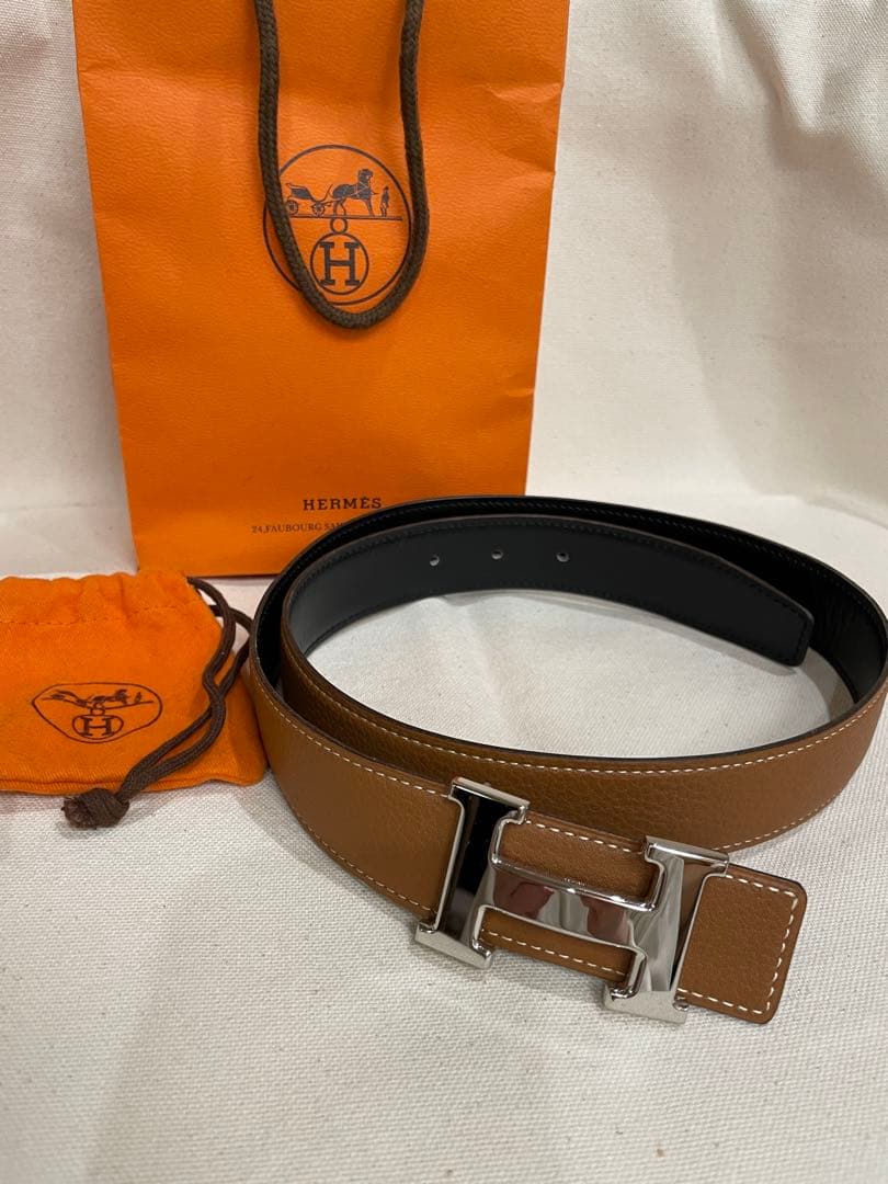 HERMES ／コンスタンスリバーシブルレザー ベルト