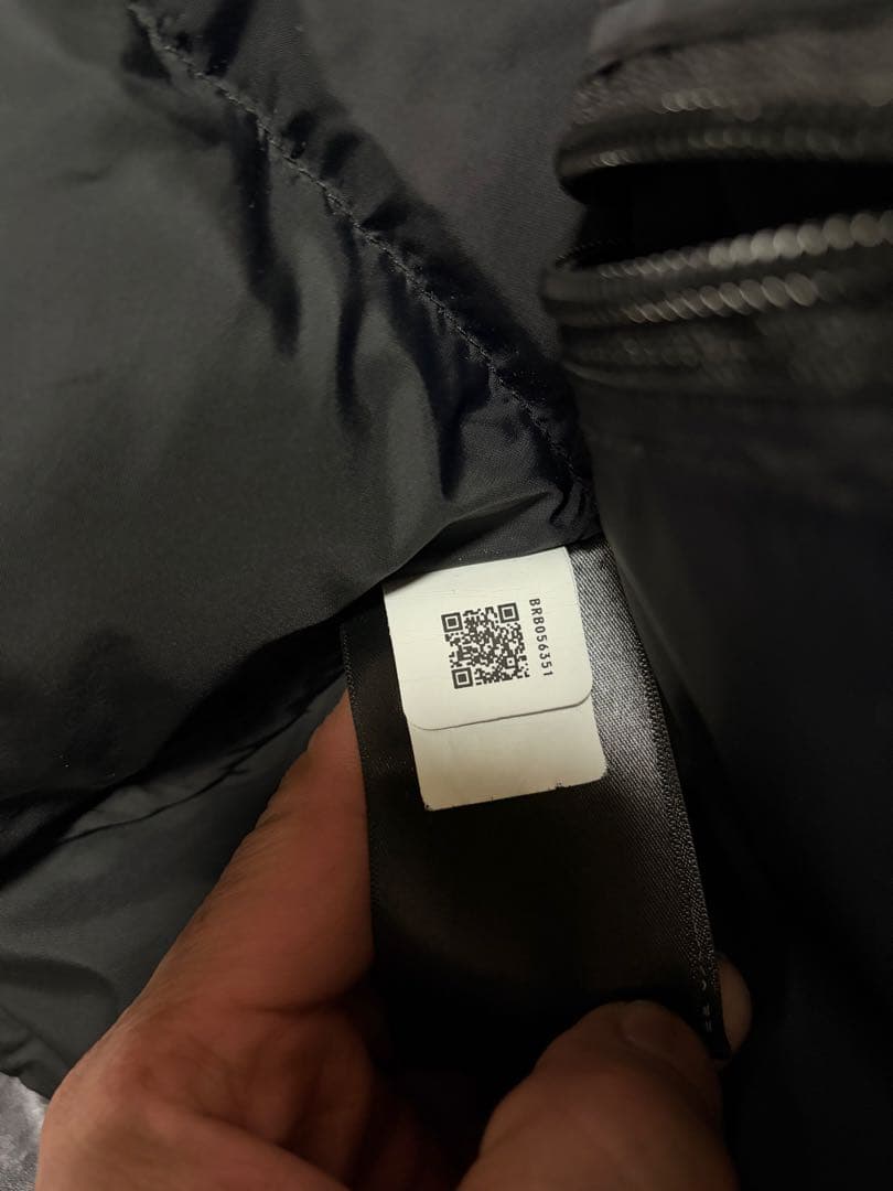 訳ありTHE NORTH FACE ブラックダウンジャケット700 S