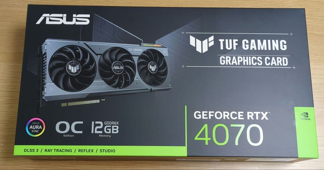 グラフィックボード・グラボ・ビデオカード ASUS GeForce RTX4070 TUF Gaming