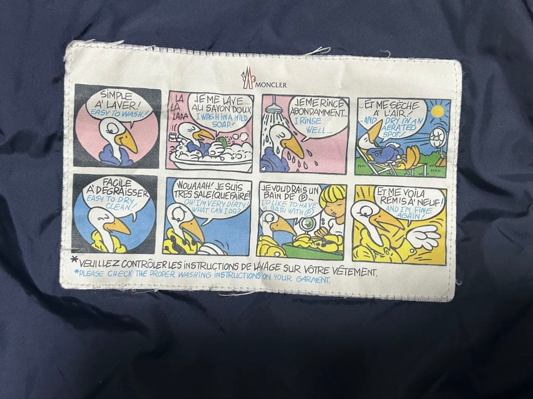 美品MONCLERモンクレールFLAMMETTEフラメッテ ダウンコートネイビー