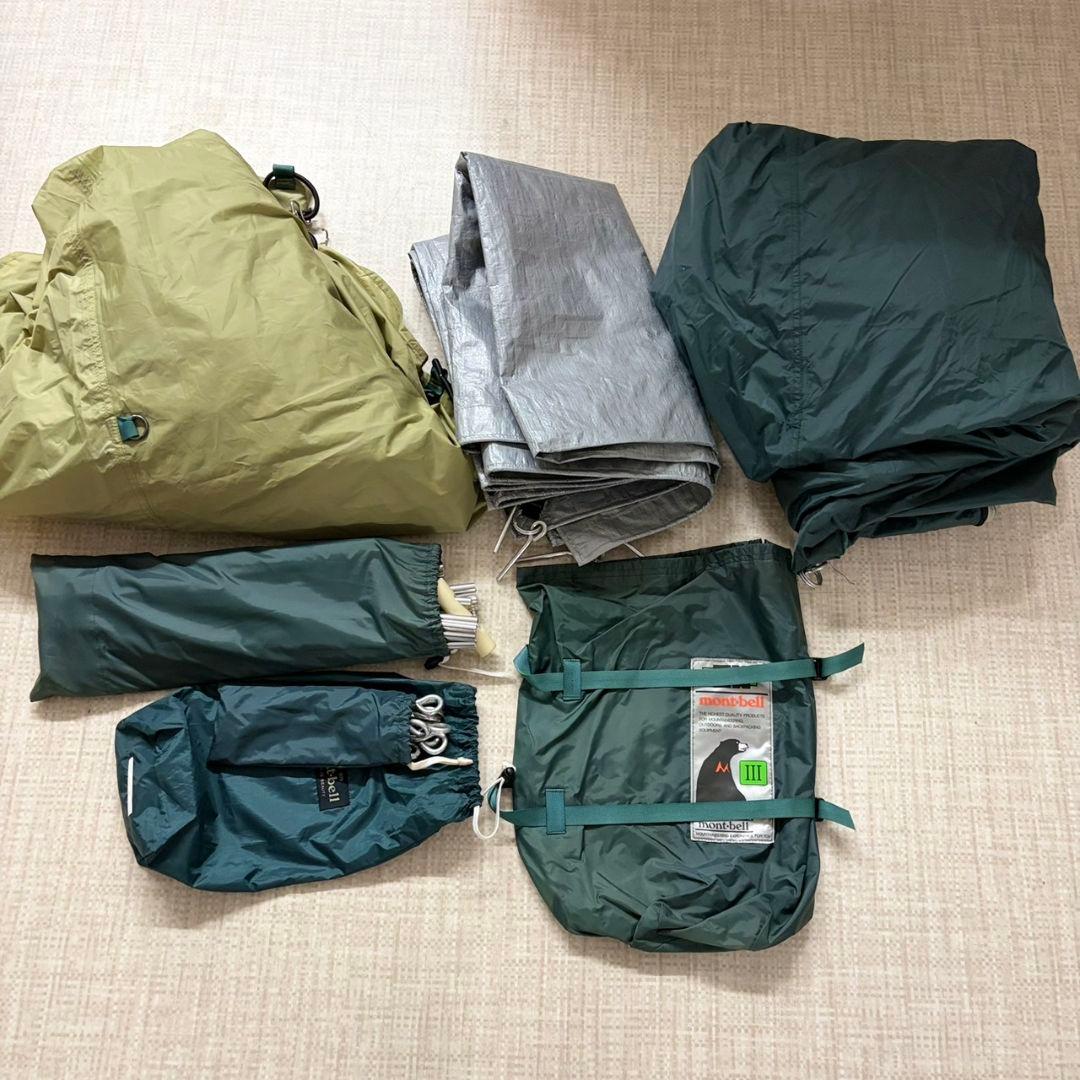 ユ*ノ様 美品　モンベル　ムーンライト　3型　テント　まとめ売り
