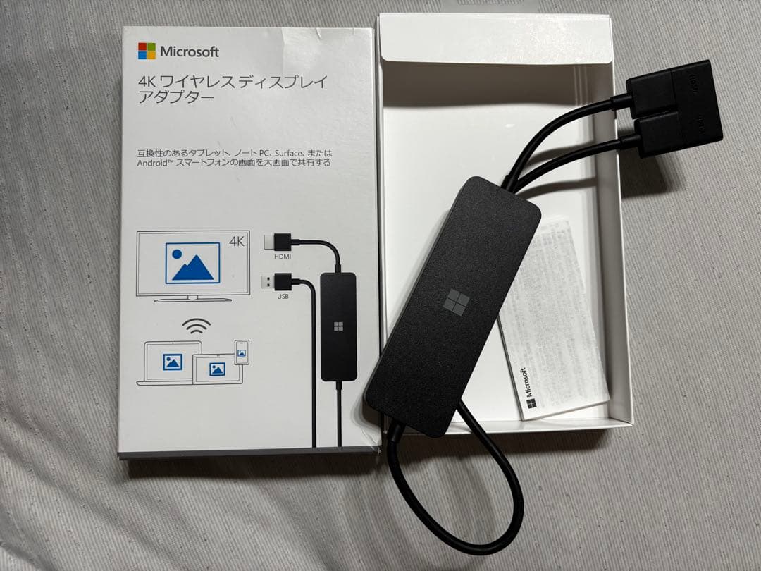 【新品未使用】純正Microsoft 4K ワイヤレス ディスプレイアダプター