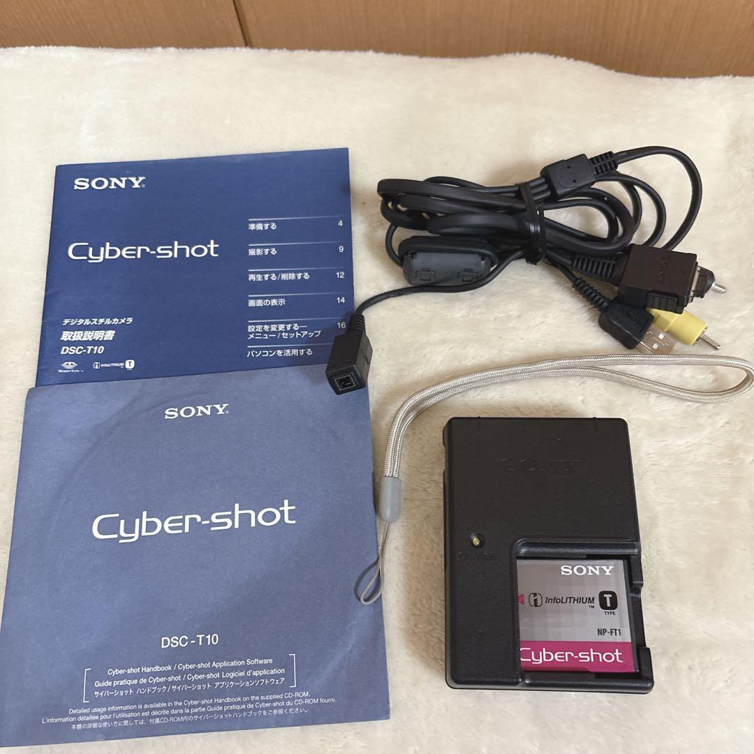 美品 SONY Cyber−Shot DSC-T10 デジタルカメラ ピンク