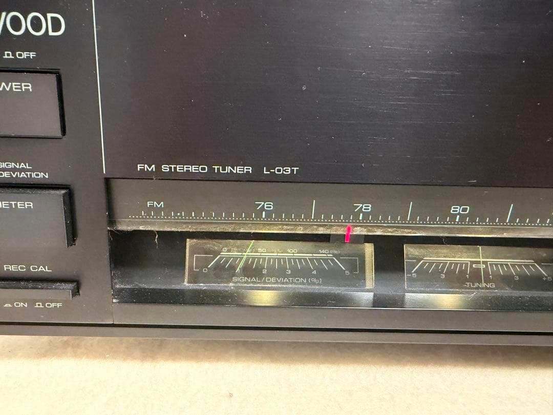 その他 KENWOOD FM STEREO TUNER L-03T