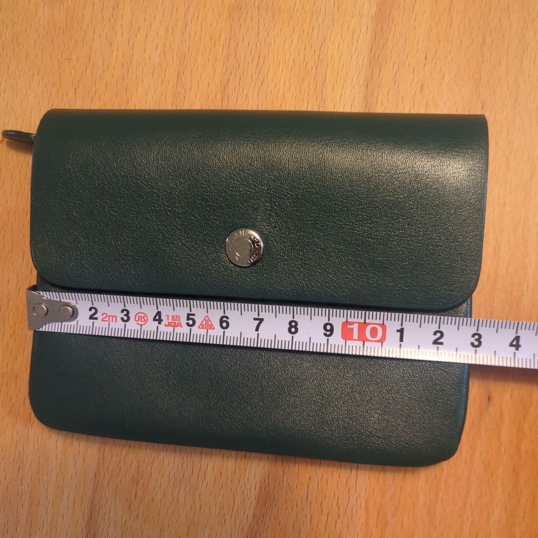 【美品】スタンダードサプライ　パルフラップウォレット ダークグリーン 財布