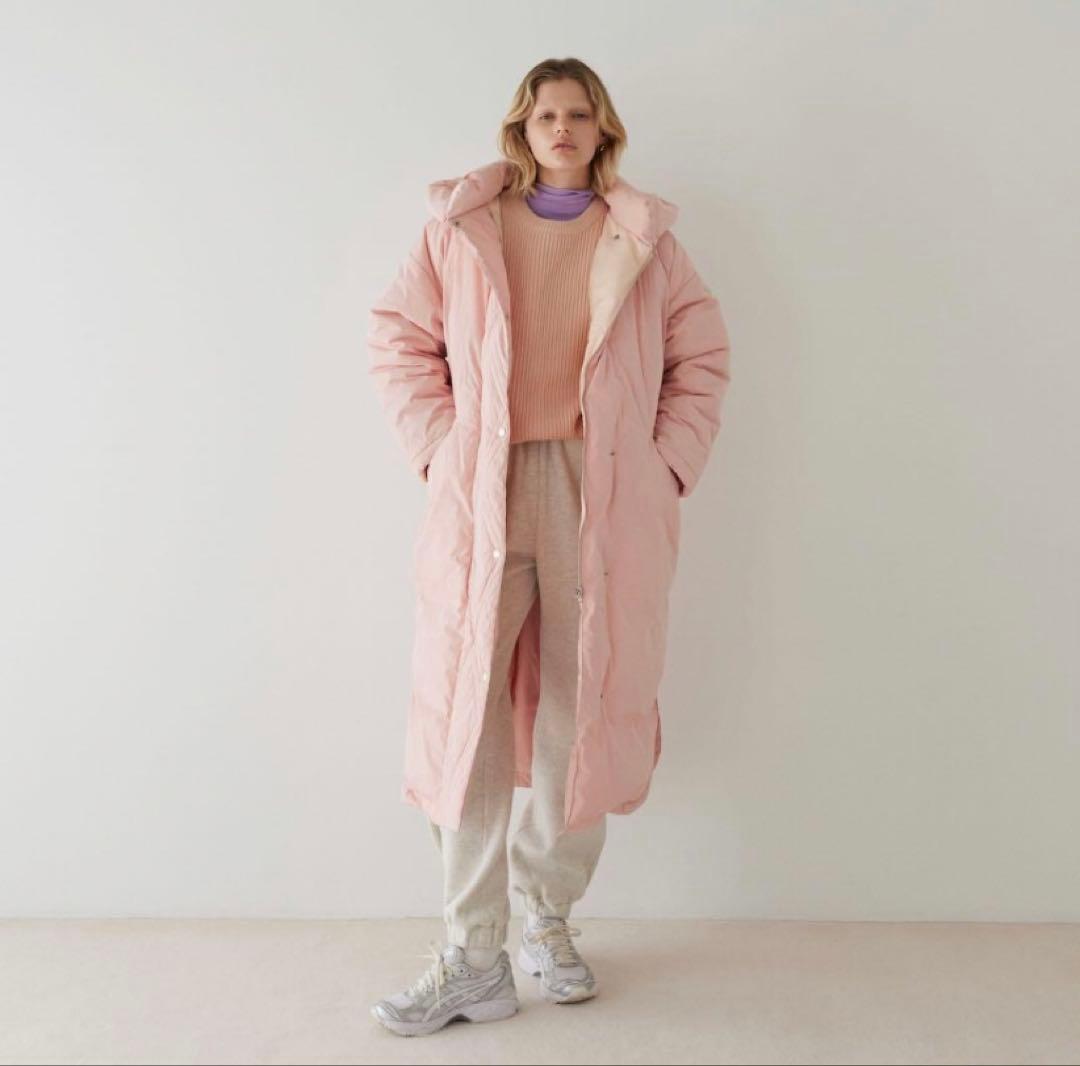 searoomlynn ロングダウン　ピンク