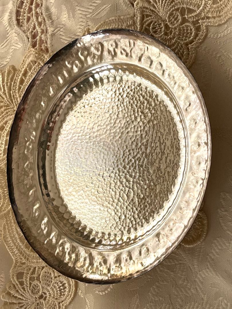 尚美堂　純銀製菓子皿6枚セット　銀製楊枝5本セット