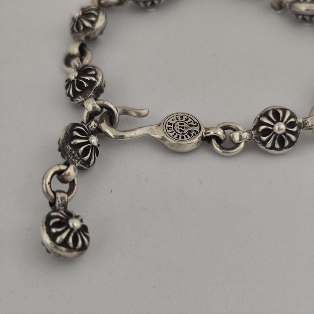 CHROME HEARTS クロムハーツ#1クロスボールブレスレット SV925