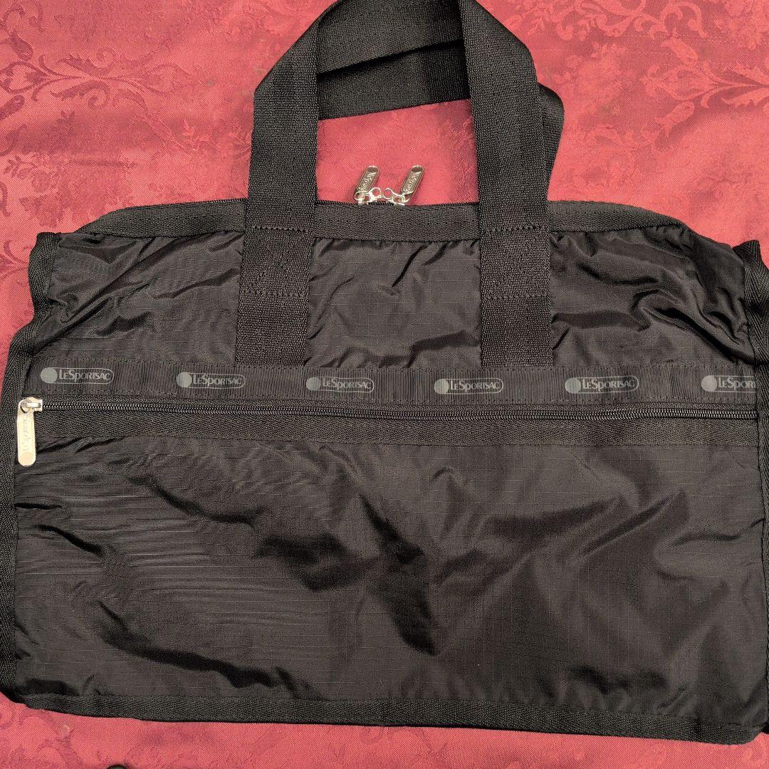 LESPORTSAC ブラックボストンバッグ