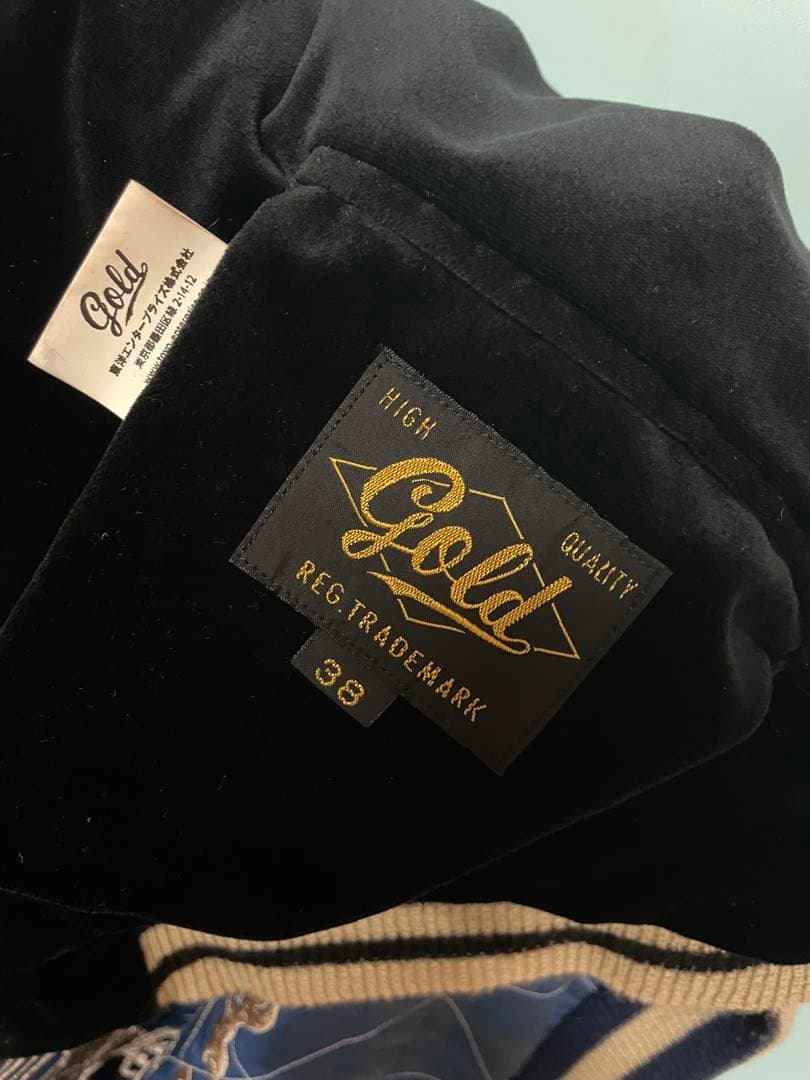 東洋　goldスカジャン　別珍　38