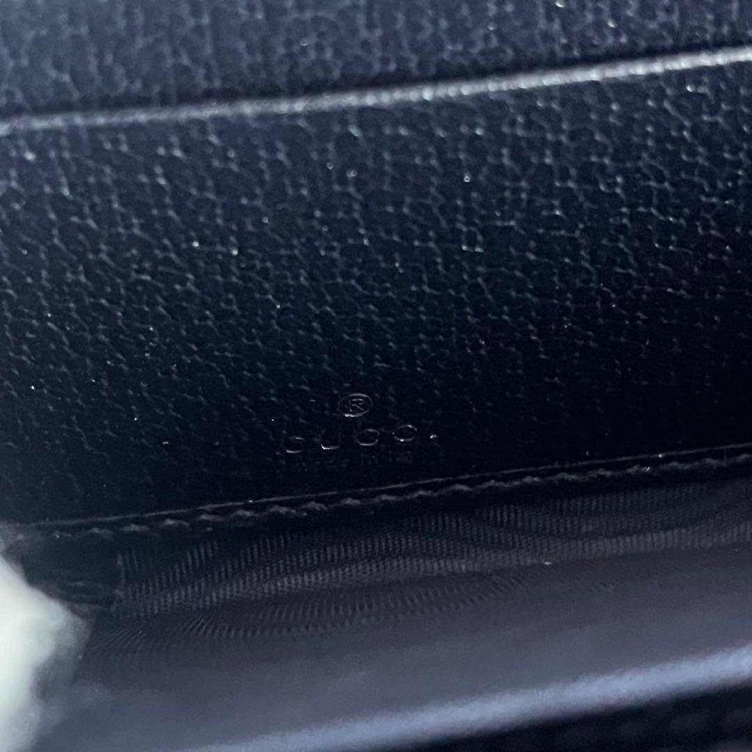 未使用級✨　GUCCI グッチ　長財布　財布　ggマーモント　ネイビー　黒