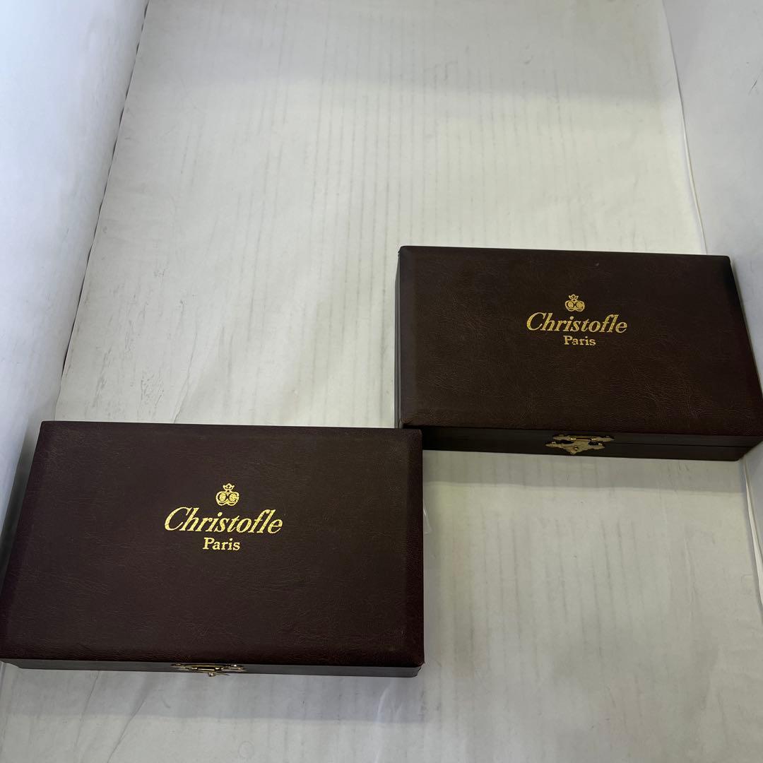 Christofle スプーンセット 2本入り　未開封1開封使用済1