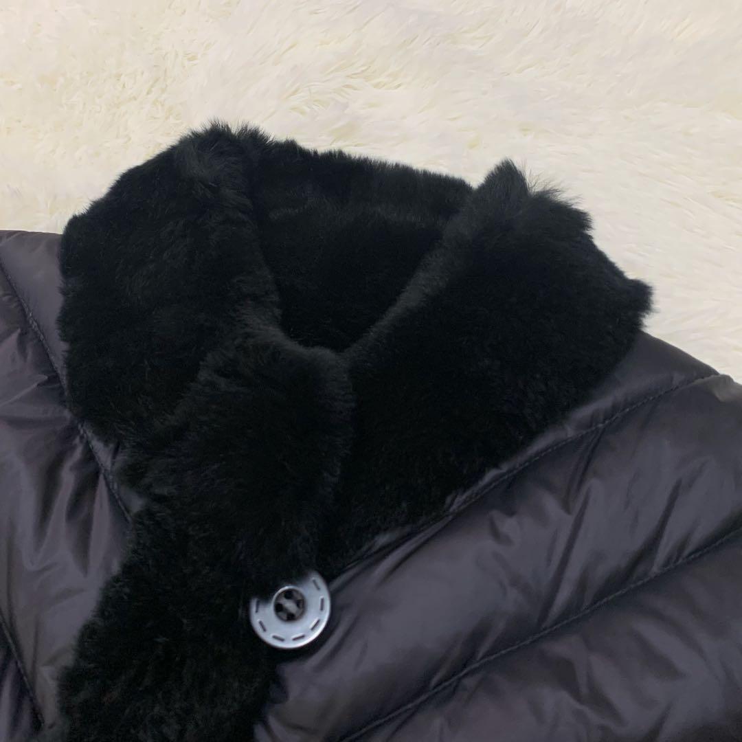 【未使用タグ付き】 最高級 レッキスラビット ファー ダウン ジャケット 黒