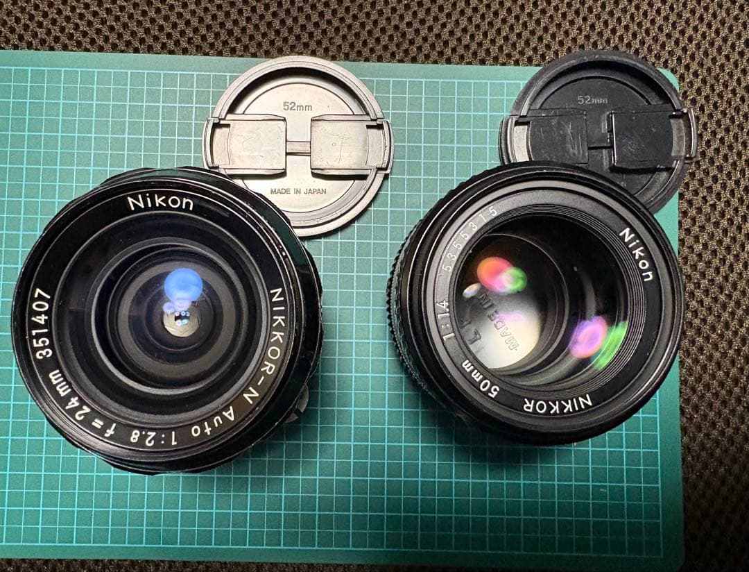 Nikon F3 ニコン F3 本体＆モータードライブ&単焦点レンズ×2 セット
