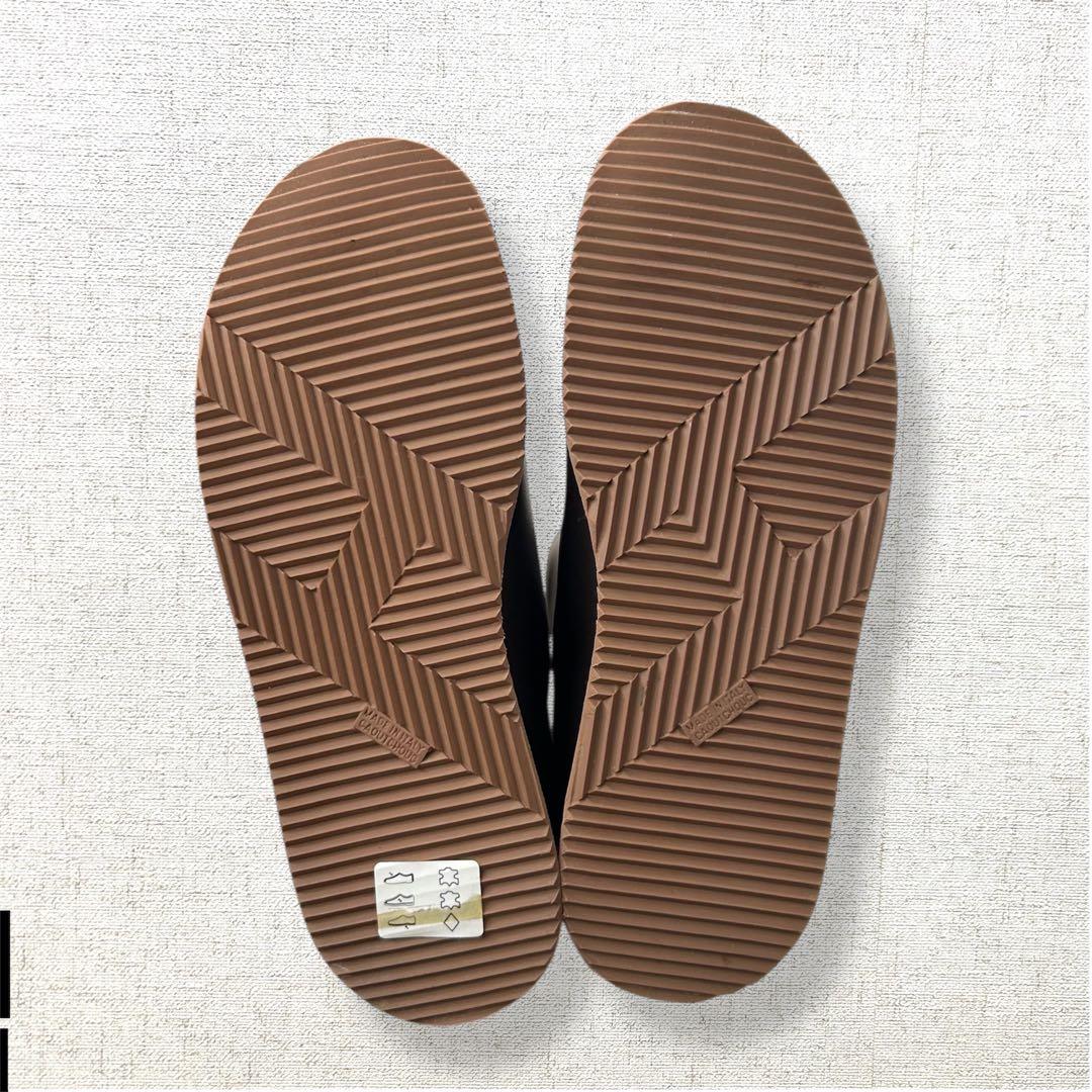 未使用級　ロゴ刻印　HERMES ロングブーツ　レインブーツ　オールレザー　37