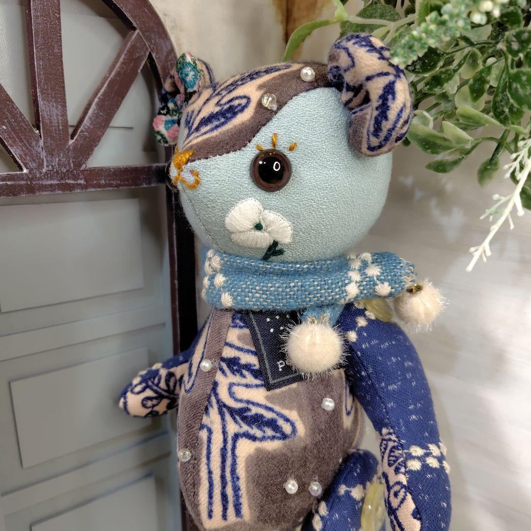 ミナペルホネン＊ハンドメイド＊ぬいぐるみ＊テディベア＊80