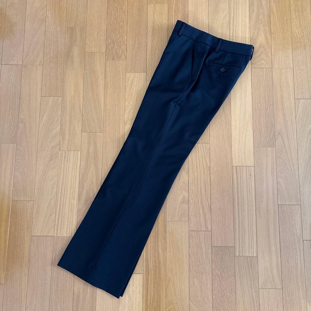 23区 パンツスーツ　ダークネイビー　ストライプ　サイズ違い　38&36