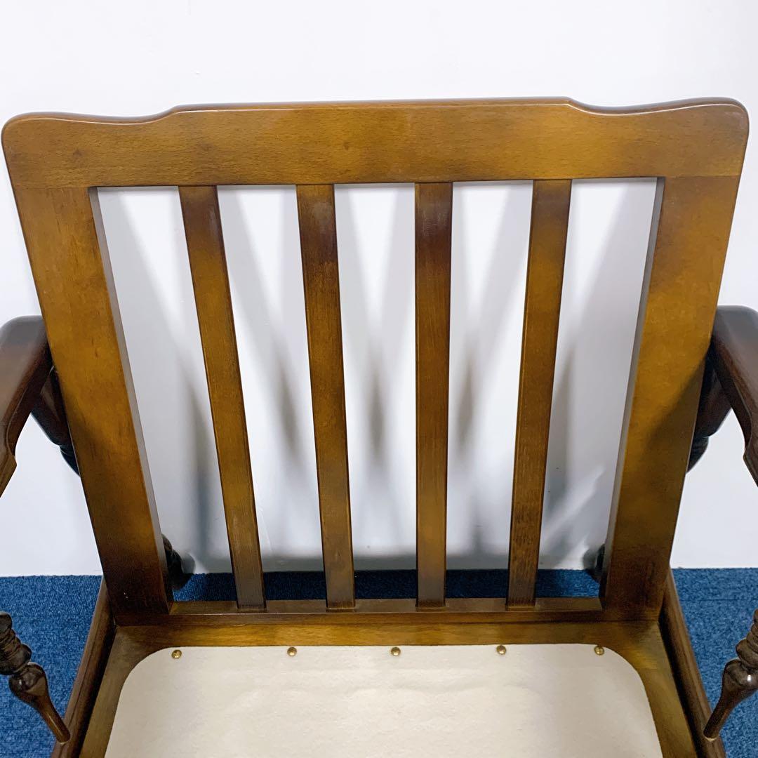 【稀少】karimoku カリモク アームチェア コロニアル フリージアグリーン