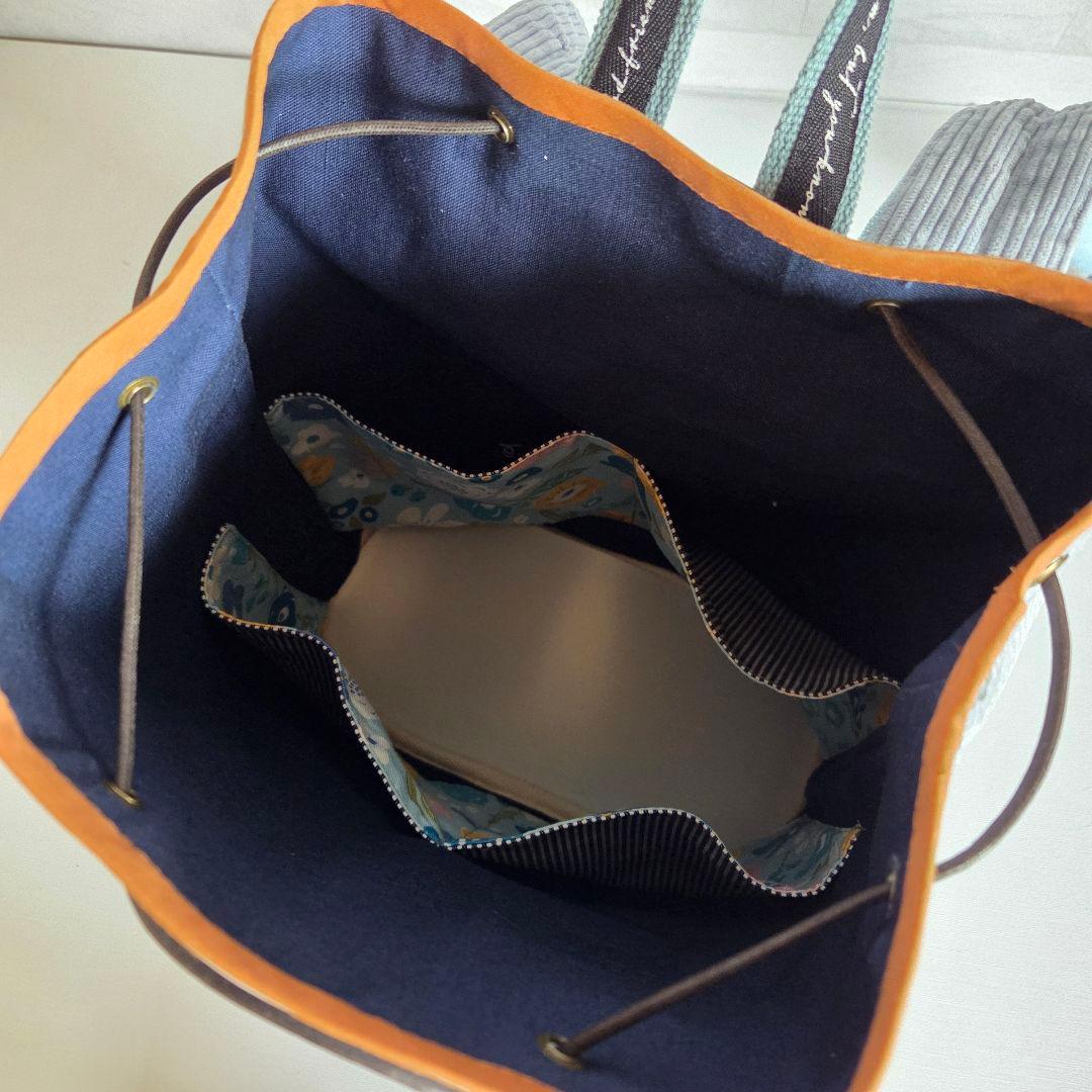 ゴンちゃん様　巾着リュック（A4サイズ)+ケース