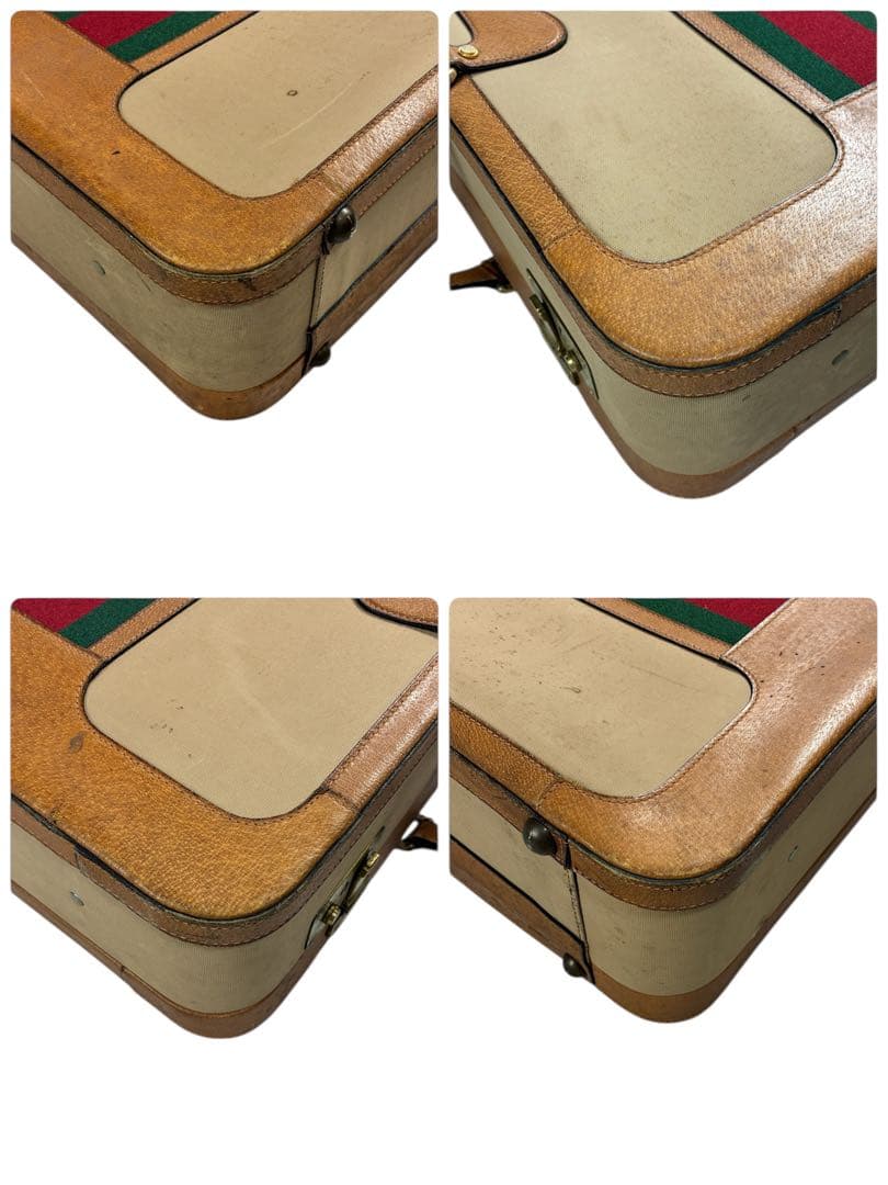 超希少✨GUCCIグッチ アンティーク トランクケースト シェリーライン