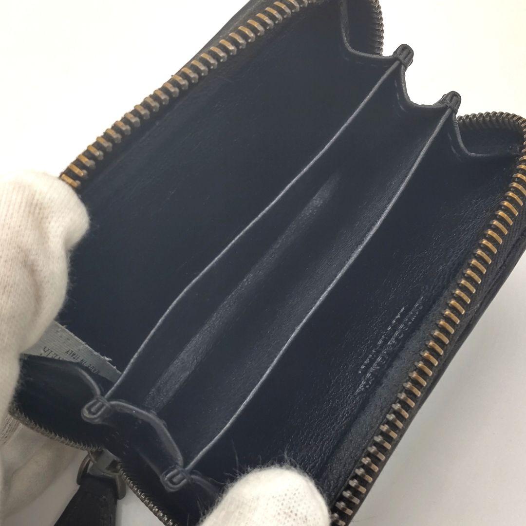 ボッテガヴェネタ イントレチャート ケース 黒 レザー