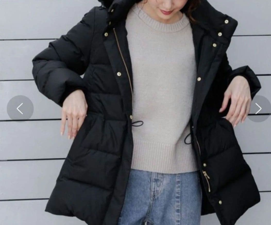 【新品未使用】グローバルワーク　ウツクシルエット撥水ダウンコート L ブラック