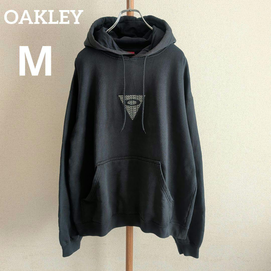 希少 00s OAKLEY プルオーバーパーカー シリコンロゴ 赤タグ